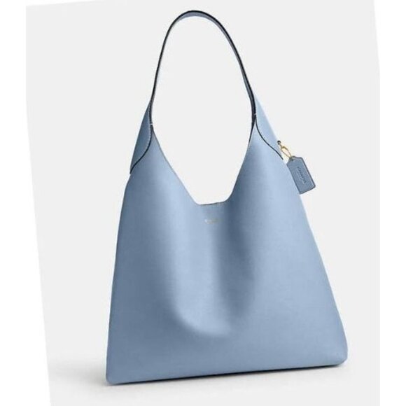 NWT!!  AUTHENTIC COACH LARGE BROOKLYN 39 IN BLUEBELL HOBO HANDBAG - Picture 1 of 9